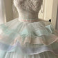 Charming Prom Dress Sweetheart Pleated Tulle Evening Dress Quinceanera Dress       D4148