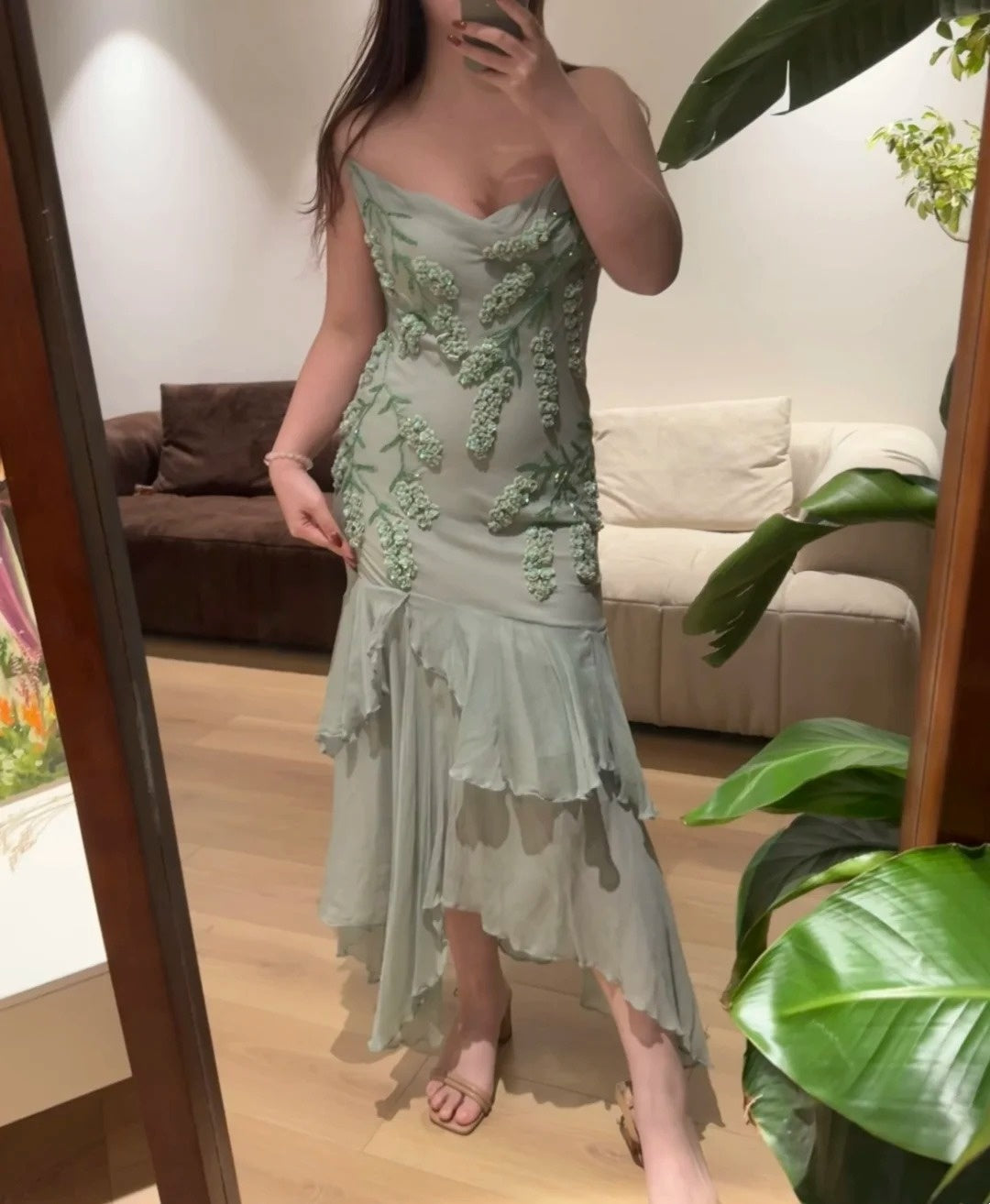 Robe de bal brillante à paillettes et col en cœur, robe de soirée sirène, robe de gala, robe de fête d'anniversaire, D3415