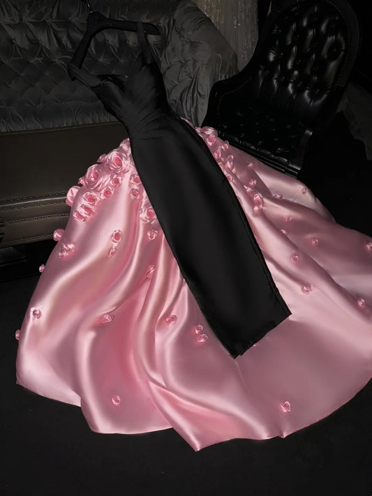 New Design Prom Dress V-neck Pleated Ball Gown Evening Dress Quinceanera Dress       D4157
