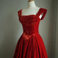 Elegant Prom Dress Velvet Square Neck Pleated Gala Gown Formal Dress Evening Dress D4169