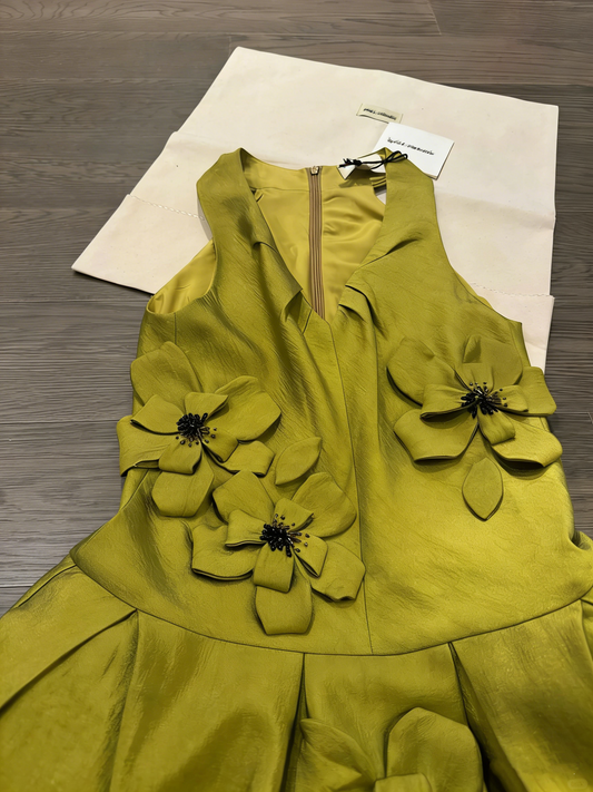 Newest Short Prom Dress V-neck Floral Cocktail Dress Formal Dress Evening Dress D4171