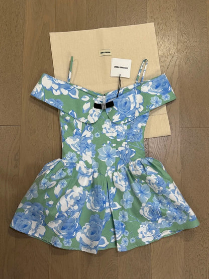 Pretty Homecoming Dress Spaghetti Straps Print Short Prom Dress Birthday Party Dress Cocktail Dress    D4176