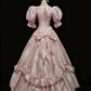 Elegant Prom Dress Crew Neck Pleated Ball Gown Sweet 16 Dress Evening Dress       D4183