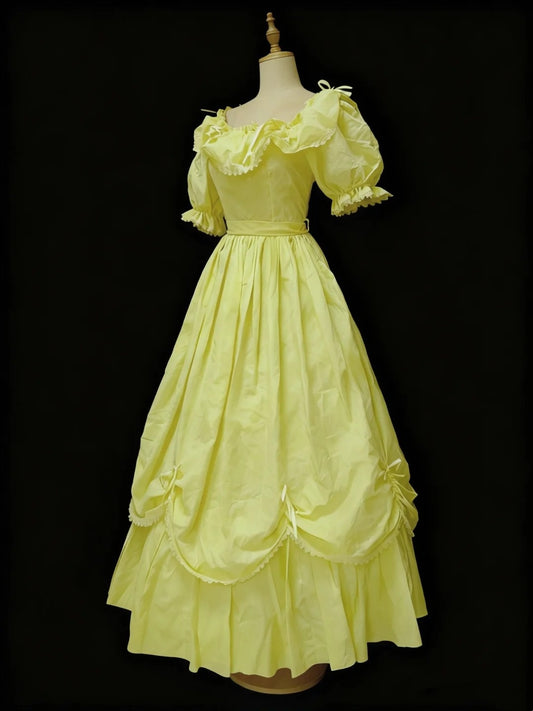 Newest Prom Dress Square Neck Pleated Ball Gown Quinceanera Dress Evening Dress       D4188