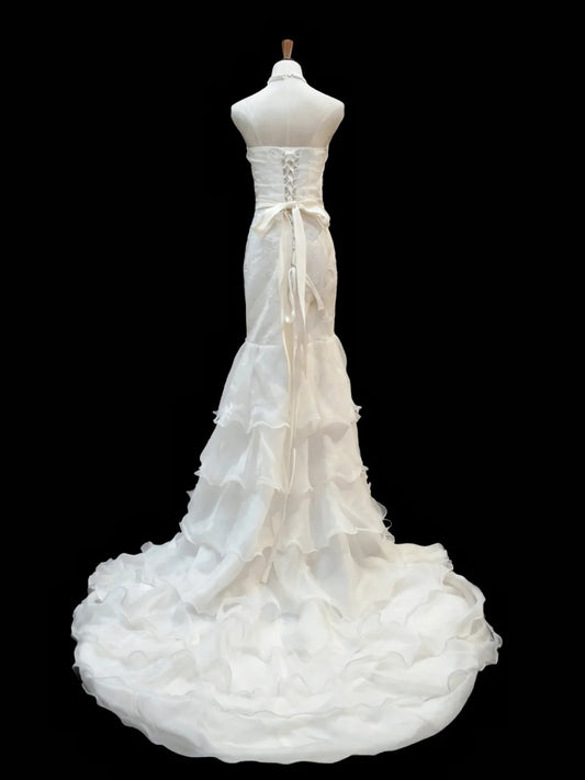 Beauty Brautkleid A-Linie Herzausschnitt Plissee Brautkleid D3302