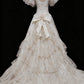 Retro Wedding Dress Sweetheart Pleated Tulle Wedding Dress  D4196