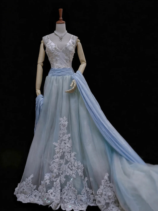 Glänzendes Ballkleid mit herzförmigem Pailletten-Meerjungfrauen-Abendkleid, Galakleid, Geburtstagspartykleid, D3415