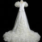 Beauty Brautkleid A-Linie Herzausschnitt Plissee Brautkleid D3302