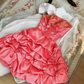 Sweet Homecoming Dress Strapless Pleated Short Prom Dress Birthday Party Dress Cocktail Dress    D4204