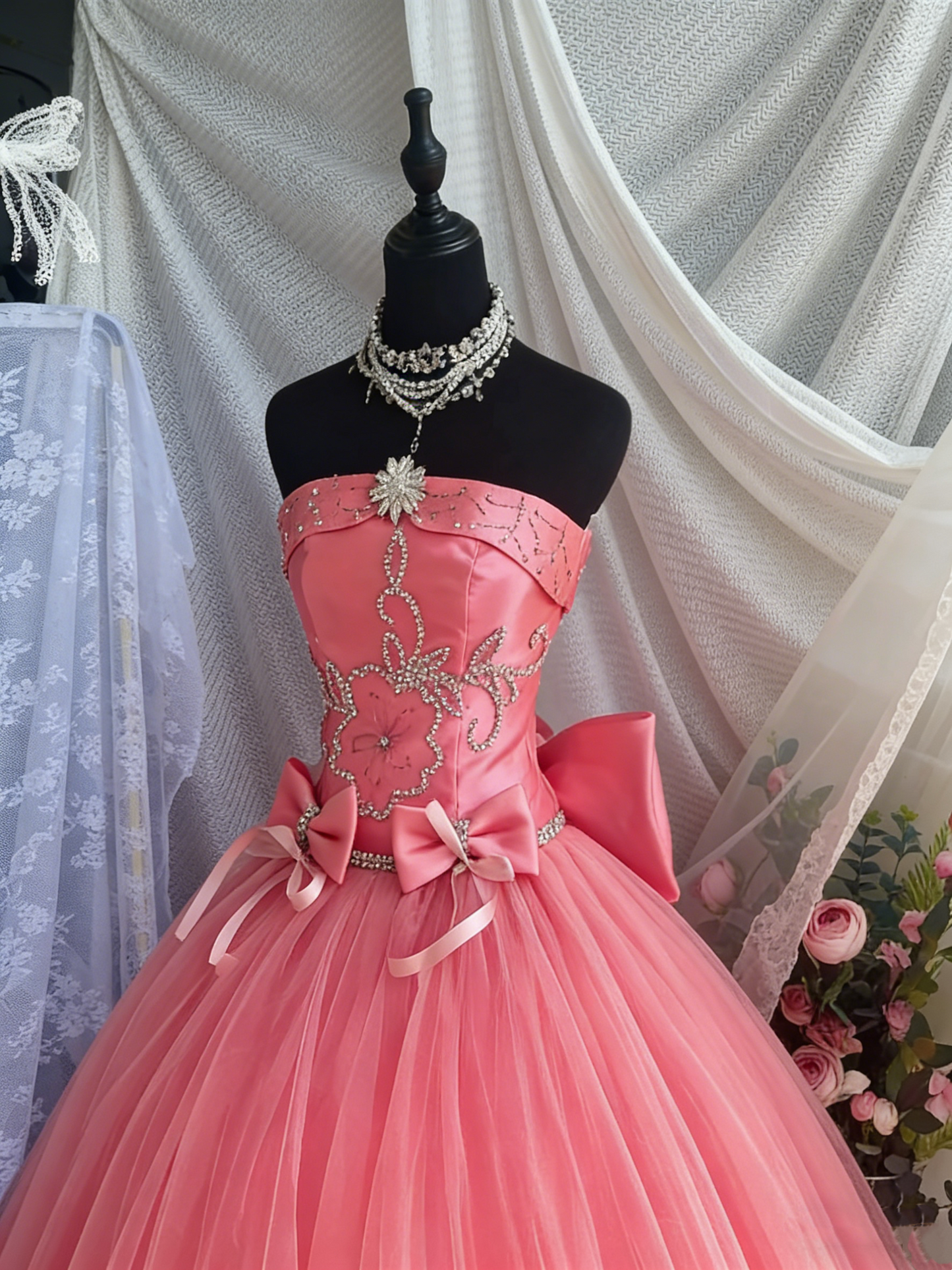 Glänzendes Ballkleid mit herzförmigem Pailletten-Meerjungfrauen-Abendkleid, Galakleid, Geburtstagspartykleid, D3415