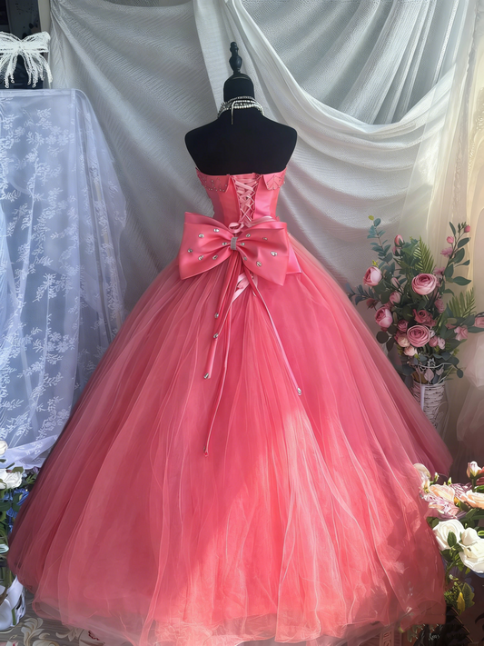 Glänzendes Ballkleid mit herzförmigem Pailletten-Meerjungfrauen-Abendkleid, Galakleid, Geburtstagspartykleid, D3415