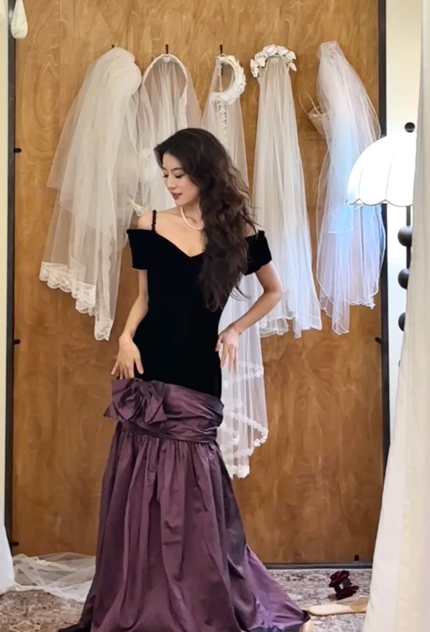 Glänzendes Ballkleid mit herzförmigem Pailletten-Meerjungfrauen-Abendkleid, Galakleid, Geburtstagspartykleid, D3415