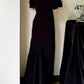Minimalist Prom Dress Black Off Shoulder Pleated Gala Dress Evening Dress Formal Dress  D4222