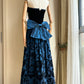 New Arrival Prom Dress Strapless Pleated Print Gala Dress Evening Dress Formal Dress  D4223