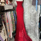 Glänzendes Ballkleid mit herzförmigem Pailletten-Meerjungfrauen-Abendkleid, Galakleid, Geburtstagspartykleid, D3415