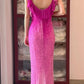 Glänzendes Ballkleid mit herzförmigem Pailletten-Meerjungfrauen-Abendkleid, Galakleid, Geburtstagspartykleid, D3415