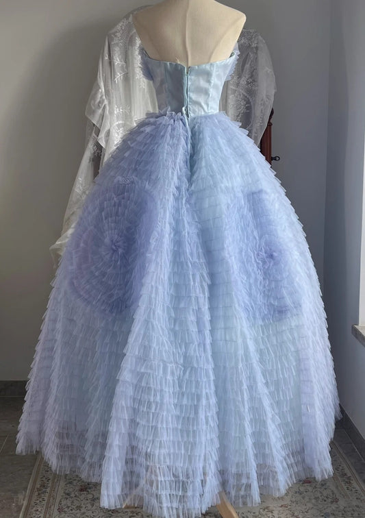 Glänzendes Ballkleid mit herzförmigem Pailletten-Meerjungfrauen-Abendkleid, Galakleid, Geburtstagspartykleid, D3415