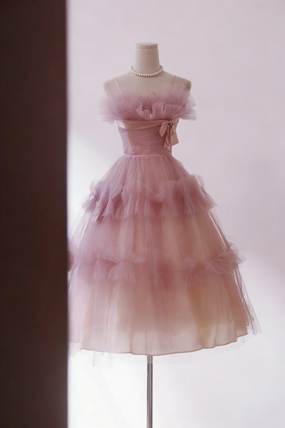 Beauty Homecoming-Kleid Spaghettiträger Plissee Kurzes Ballkleid Geburtstagsparty-Outfits Cocktailkleid D3339