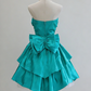 New Arrival Homecoming Dress Satin Sweetheart Pleated Short Prom Dress Birthday Party Dress Cocktail Dress    D4270