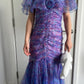 Glänzendes Ballkleid mit herzförmigem Pailletten-Meerjungfrauen-Abendkleid, Galakleid, Geburtstagspartykleid, D3415