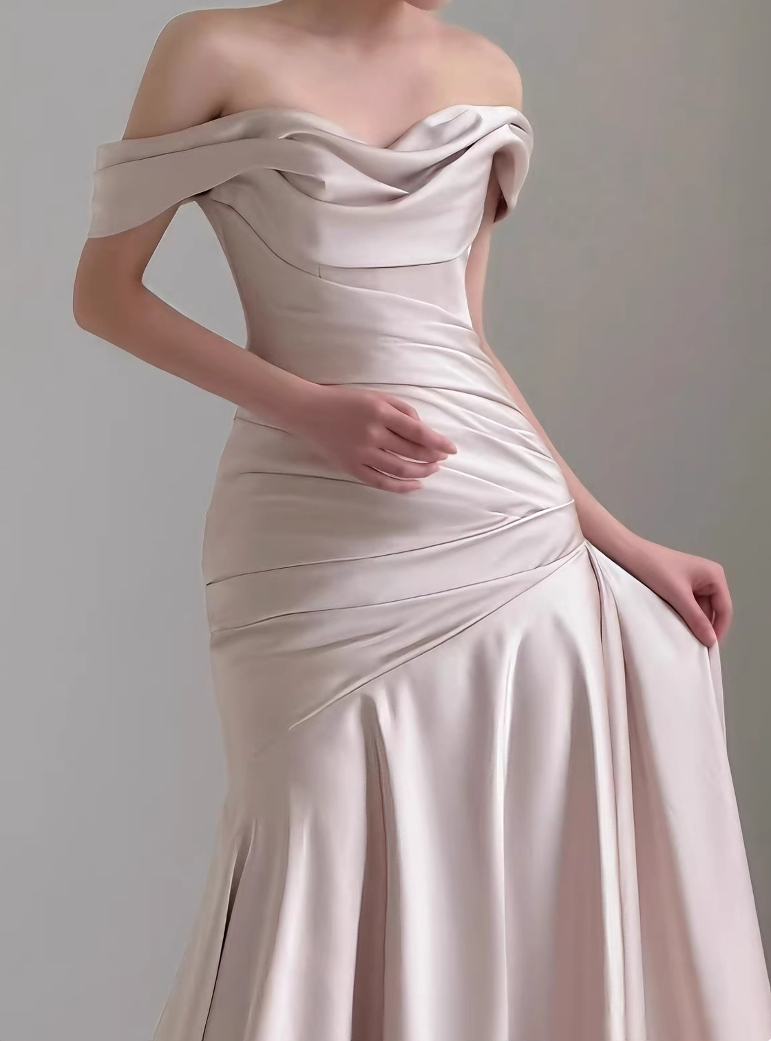 Beauty Brautkleid A-Linie Herzausschnitt Plissee Brautkleid D3302