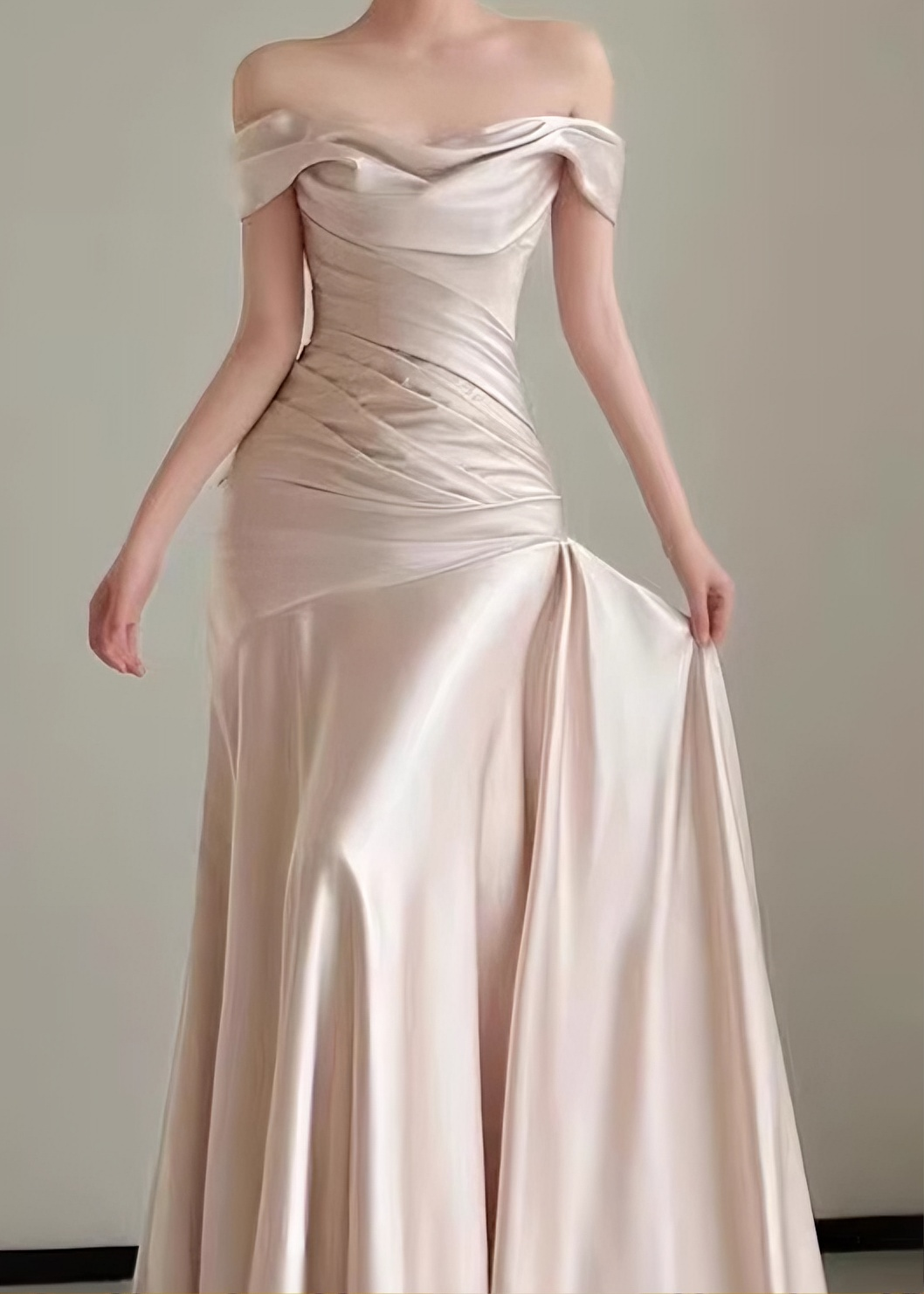 Beauty Brautkleid A-Linie Herzausschnitt Plissee Brautkleid D3302