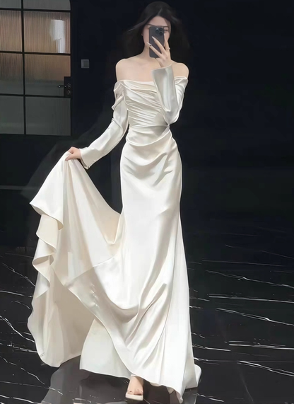 Beauty Brautkleid A-Linie Herzausschnitt Plissee Brautkleid D3302