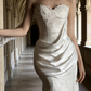 New Arrival Wedding Dress Sweetheart Pleated Lace Wedding Dress   D4313