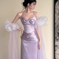 Pretty Prom Dress Light Purple Sweetheart Pleated Gala Dress Evening Dress Formal Dress   D4317