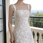 New Arrival Wedding Dress Spaghetti Straps Lace Backless Wedding Dress   D4319