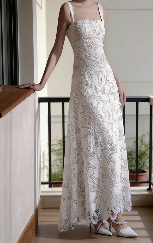 New Arrival Wedding Dress Spaghetti Straps Lace Backless Wedding Dress   D4319