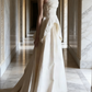 Minimalist Wedding Dress Strapless Pleated Wedding Dress   D4321