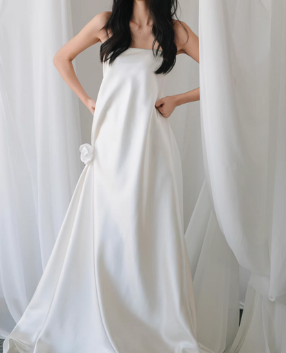 Beauty Brautkleid A-Linie Herzausschnitt Plissee Brautkleid D3302