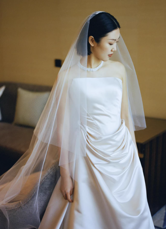 Beauty Brautkleid A-Linie Herzausschnitt Plissee Brautkleid D3302
