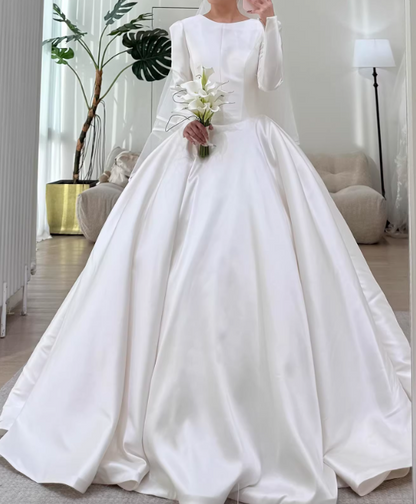 Beauty Brautkleid A-Linie Herzausschnitt Plissee Brautkleid D3302