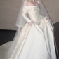 Beauty Brautkleid A-Linie Herzausschnitt Plissee Brautkleid D3302