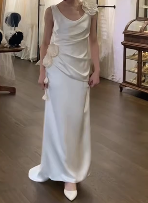 Beauty Brautkleid A-Linie Herzausschnitt Plissee Brautkleid D3302