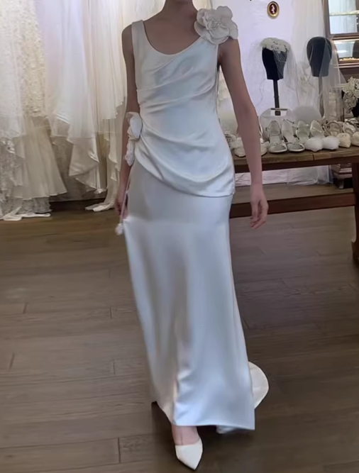 Beauty Brautkleid A-Linie Herzausschnitt Plissee Brautkleid D3302