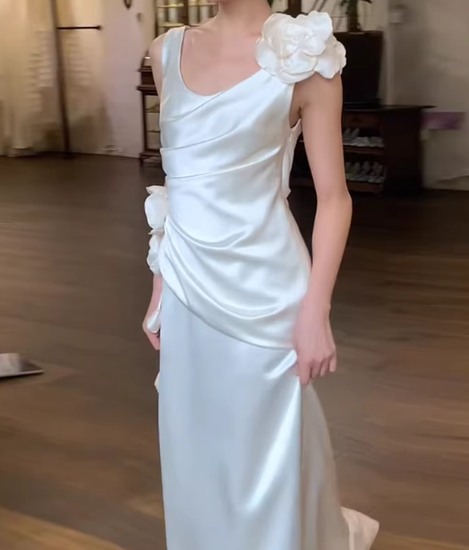 Beauty Brautkleid A-Linie Herzausschnitt Plissee Brautkleid D3302