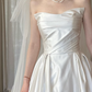 Beauty Brautkleid A-Linie Herzausschnitt Plissee Brautkleid D3302