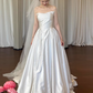 Beauty Brautkleid A-Linie Herzausschnitt Plissee Brautkleid D3302