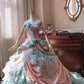 Romantic Prom Dress Strapless Pleated Tulle Quinceanera Dress Ball Gown Evening Dress       D4338