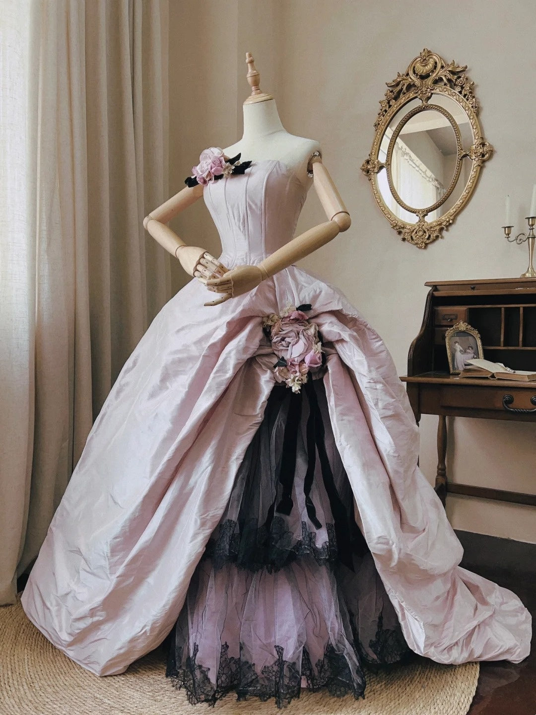 Glänzendes Ballkleid mit herzförmigem Pailletten-Meerjungfrauen-Abendkleid, Galakleid, Geburtstagspartykleid, D3415