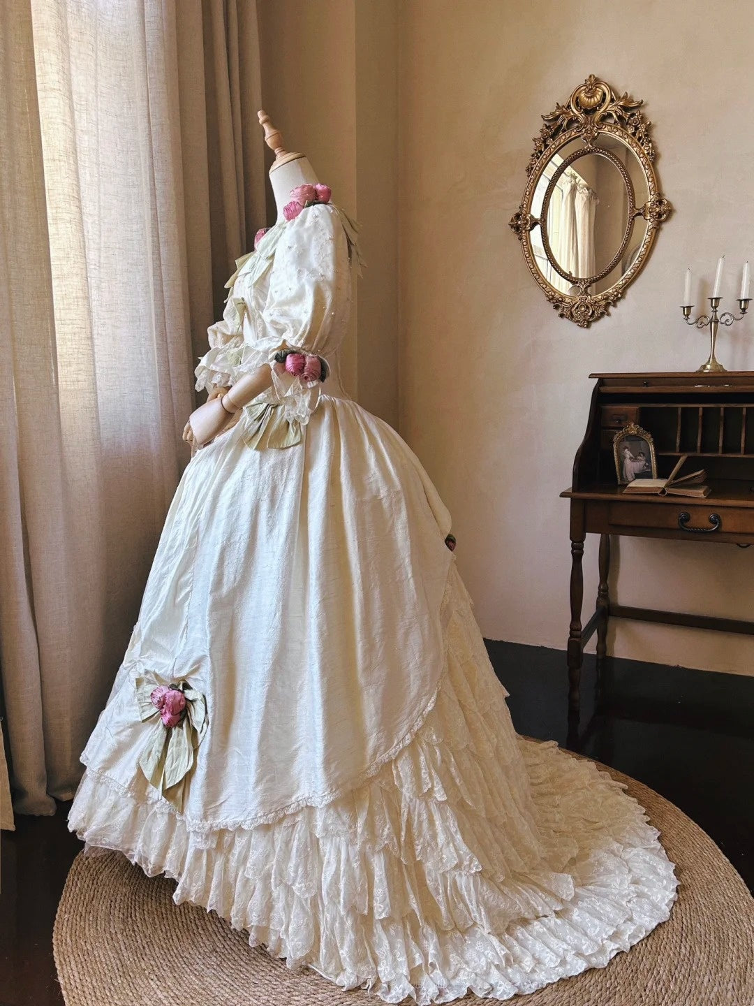 Robe de mariée beauté A-Line, décolleté en cœur, plissée, D3302