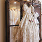 Robe de mariée beauté A-Line, décolleté en cœur, plissée, D3302
