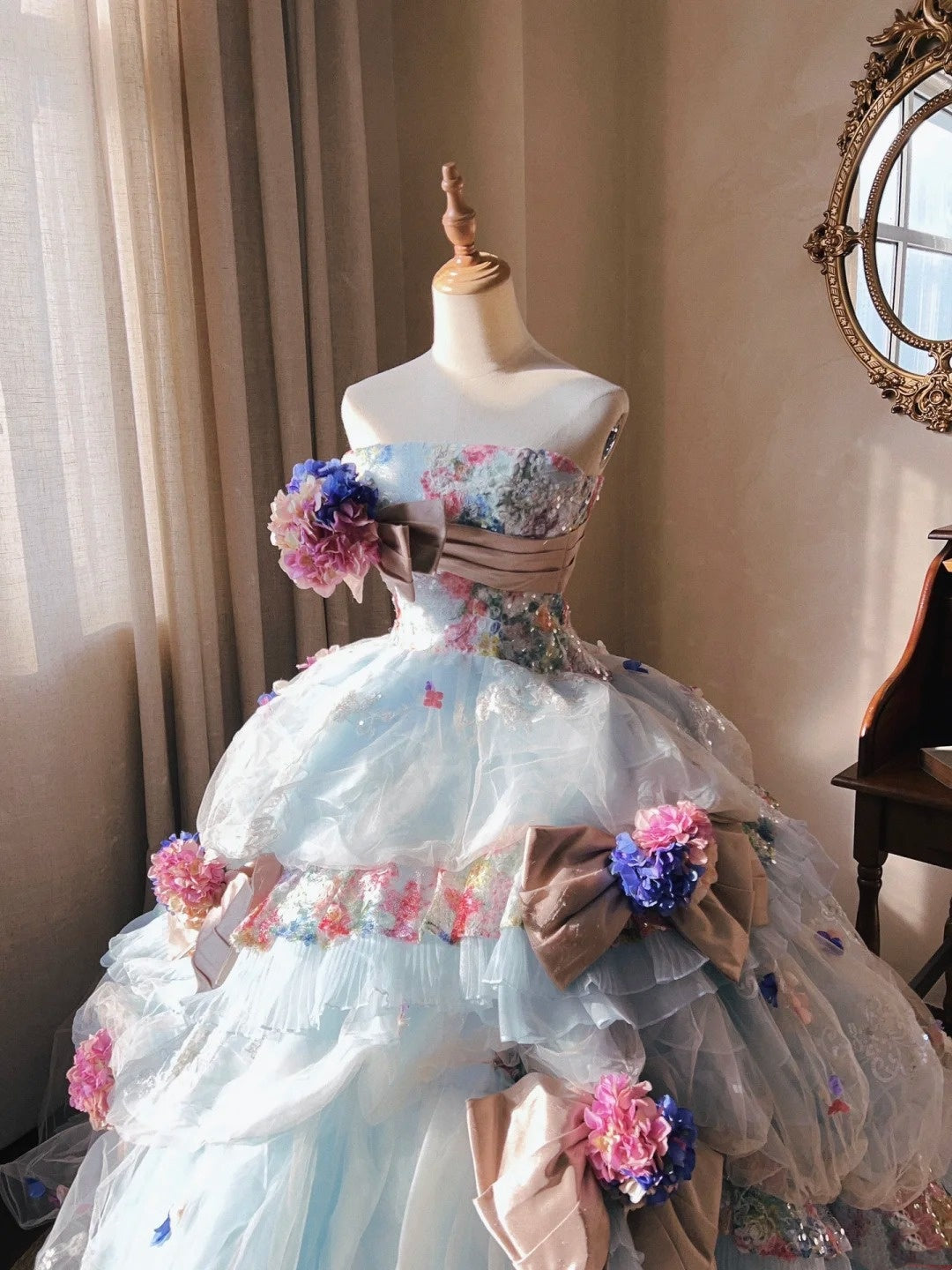 Glänzendes Ballkleid mit herzförmigem Pailletten-Meerjungfrauen-Abendkleid, Galakleid, Geburtstagspartykleid, D3415