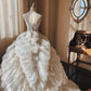 Charming Wedding Dress Strapless Pleated Wedding Dress  D4348