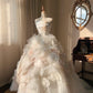 Robe de mariée beauté A-Line, décolleté en cœur, plissée, D3302