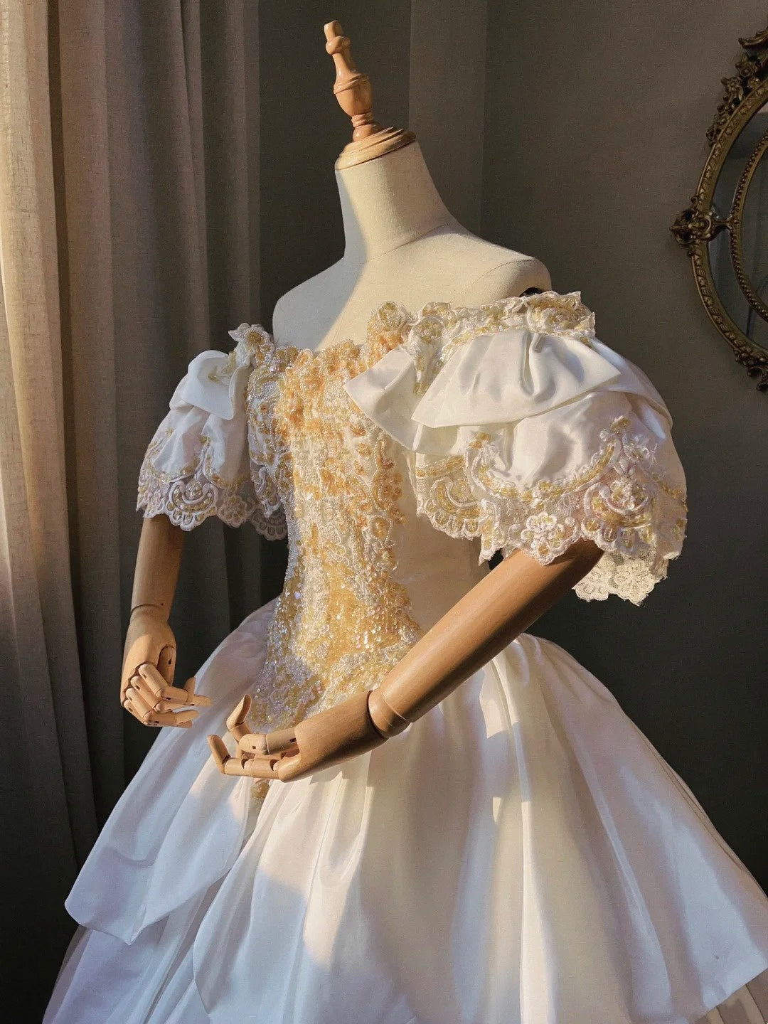 Beauty Brautkleid A-Linie Herzausschnitt Plissee Brautkleid D3302