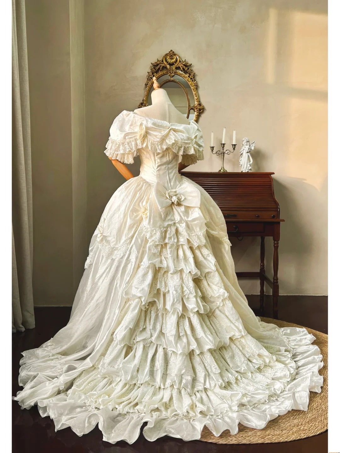 Beauty Brautkleid A-Linie Herzausschnitt Plissee Brautkleid D3302